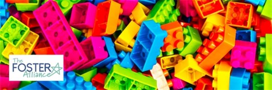 legos with a foster alliance logo
