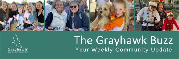 Grayhawk buzz header with community photos