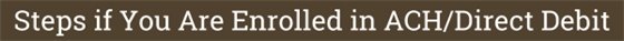 ACH Direct Debit