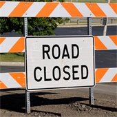 road closed sign