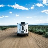 Trailer in the desert