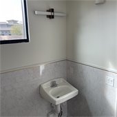 sink and light fixture