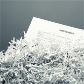 document being shredded