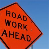 road work sign
