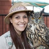 Jungle Jill and an owl