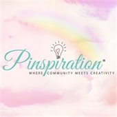 pinspiration logo on a pink background